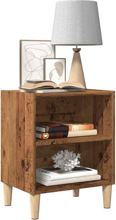 Image du produit VidaXL Nachttische 2 Stk. Altholz-Optik 40x30x50 cm Holzwerkstoff Nachtschrank (40 x 30 x 50 cm)