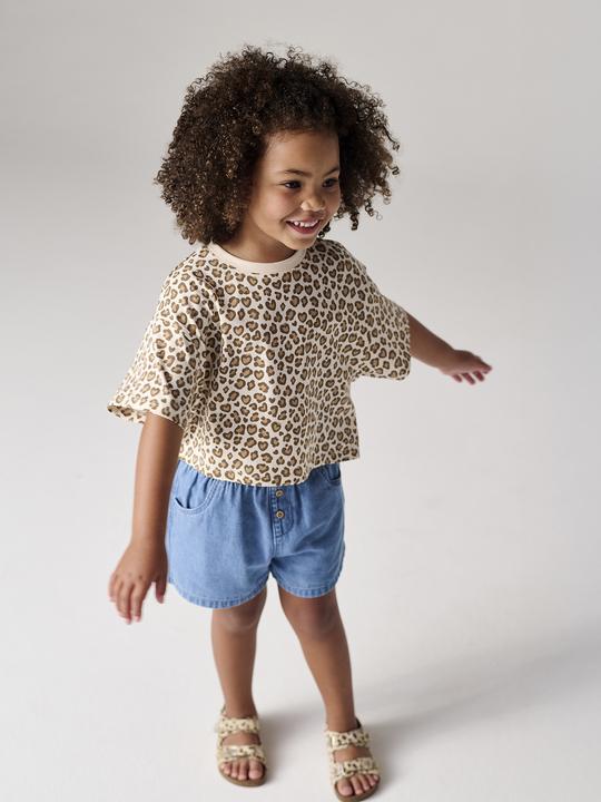 Immagine prodotto Vertbaudet Pantaloncini da bambina in denim con elastico in vita (140)