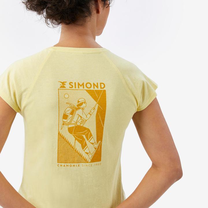 Image du produit Simond T-shirt d'escalade confortable femme, Vertika jaune, Montse Galbany (L)