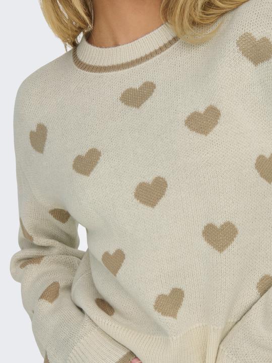 Produktbild JdY Knit Fit Rundhals Gerippte Ärmelbündchen Pullover Strickpullover (L)
