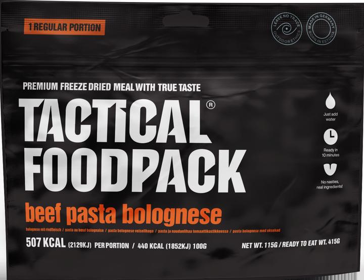 Image du produit Tactical Foodpack Spaghetti bolognaise au boeuf (115 g)