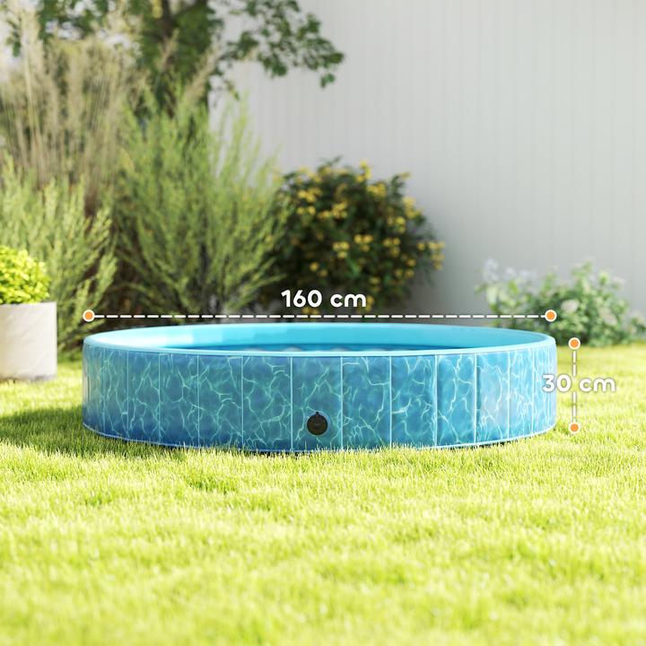 Image du produit PawHut Hundepool Kunststoff Blau