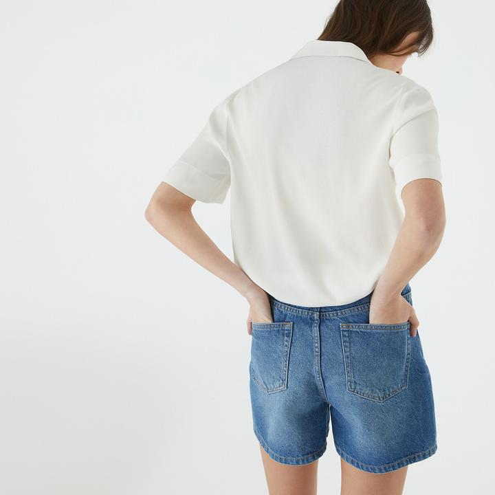 Produktbild La Redoute Collections Kurzärmelige Bluse mit Reverskragen (42)