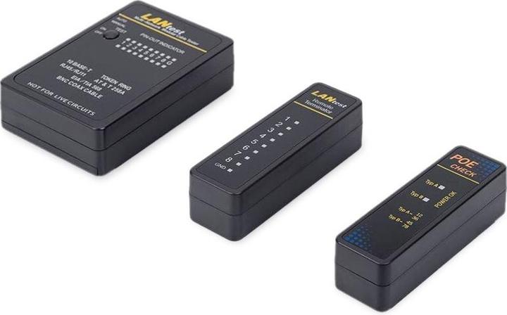 Actual product image equip Cable tester network f. /RJ11/RJ12/BNC cable bw