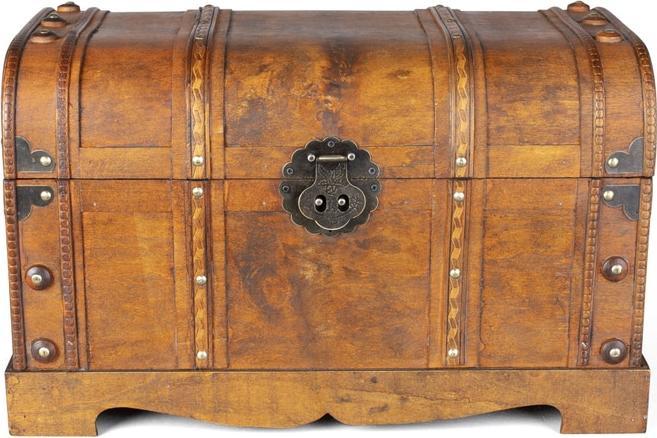 Produktbild MICA Living Truhe - aus Holz - 51 x 28 x 31 cm