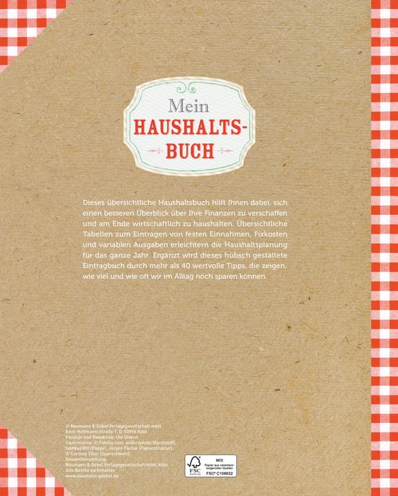 Immagine prodotto Mein Haushaltsbuch (Tedesco, 2017)