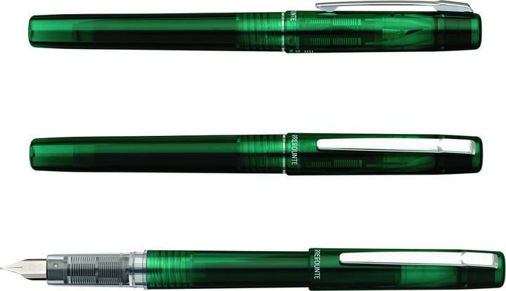 Actual product image Platinum Prefounte Dark Emerald, F Eternal fountain pen, in plastic packaging, blister, green (Dark emerald, 1 x)