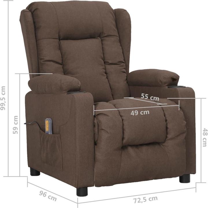 Actual product image VidaXL Elektrischer Massagesessel