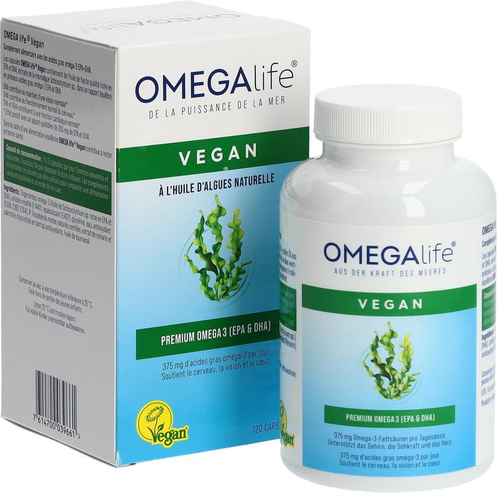 Omega-Life Algenöl (120 Stück, Kapseln, 120 g)
