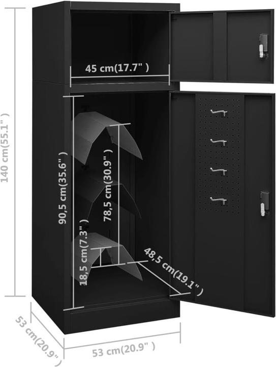 Produktbild VidaXL Fedosia (53 x 53 x 140 cm)