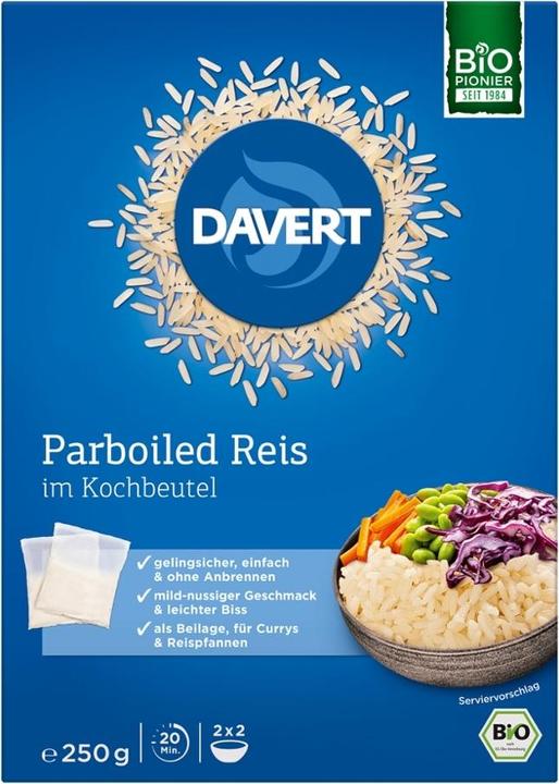 Image du produit Davert Riz parboiled en sachet cuisson (250 g)