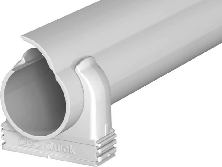 Produktbild OBO Bettermann obo-bettermann System conex. IJF. – Reihe quick-pipe Kanal + Schelle M25 PVC grau