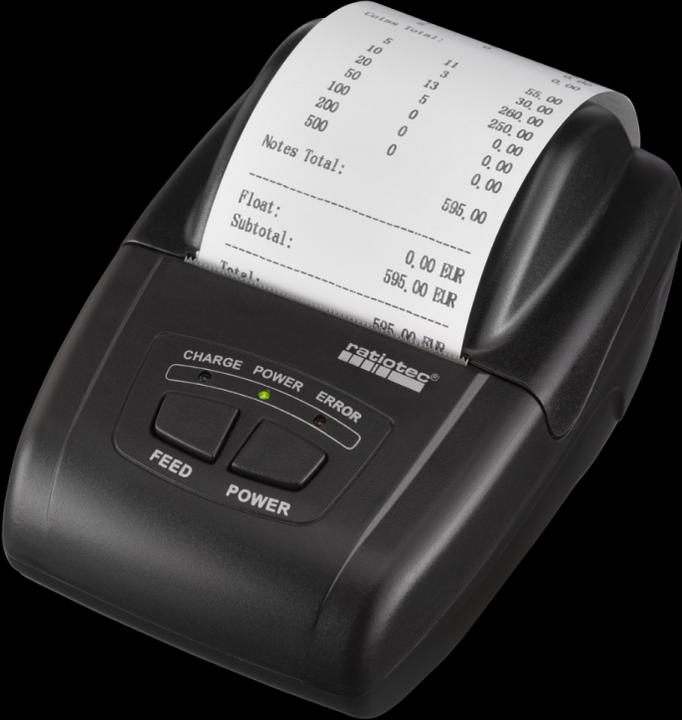 Actual product image ratiotec RTP 300 receipt printer black - printer