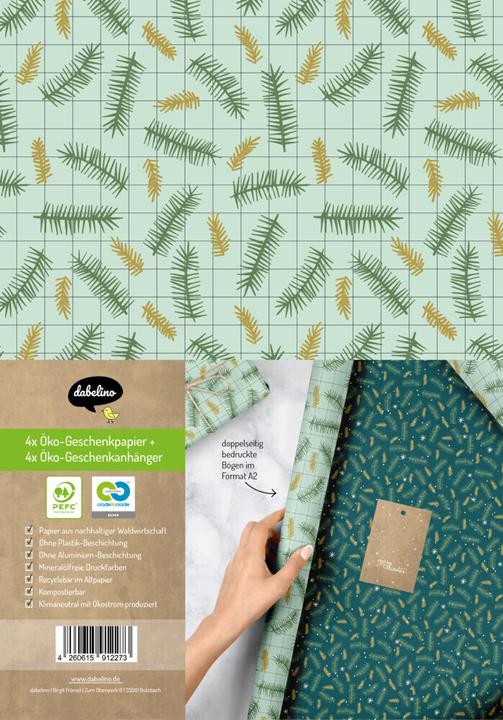 Image du produit Dabelino Set papier cadeau Noël pour éveil (Papier cadeau, 1 x)