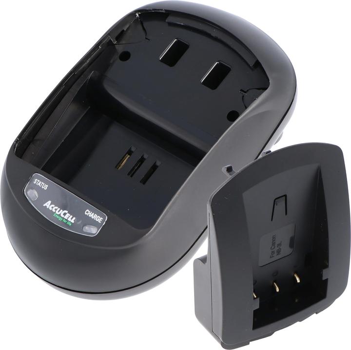 Actual product image AccuCell Schnell-Ladegerät passend für Canon NB-3L Akku (Camera battery charger)