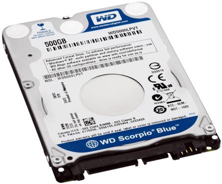 Produktbild WD Scorpio Blue (0.50 TB, 2.5")
