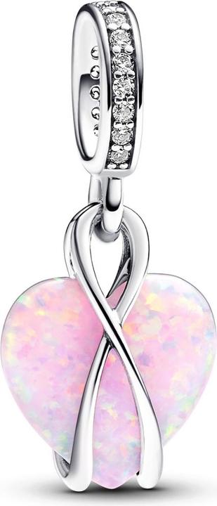 Pandora HÃ¤nger Mama Opalisierendes Herz (Synthetischer Opal, Zirkonia, Sterlingsilber)