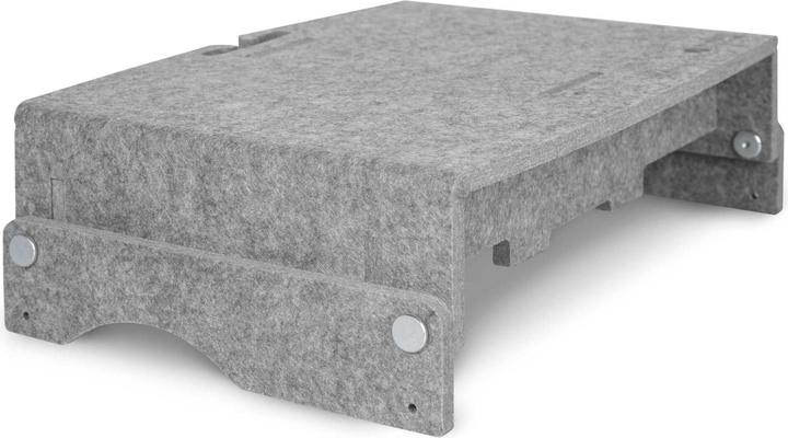 Produktbild Bakker Elkhuizen Monitorständer Q-Riser 110 Circular, grau retail (Tisch, 30")