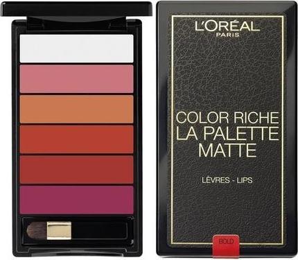 Actual product image L'Oréal Paris Color Riche La Palette matte lipstick palette 6g (01 BOLD) (01 BOLD)