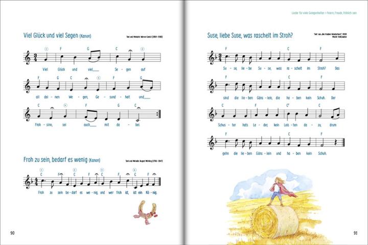 Actual product image Die 100 schönsten Kinderlieder - Mit einfachen Noten und Akkorden für Gitarre und Klavier (German, Lea Kmann Margot Kmann, 2021)