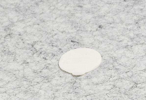 Actual product image eurokraft basic Acoustic ceiling panel, PET felt, Ø 1200 mm, round shape, dark grey.
