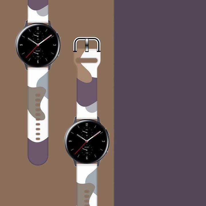 Actual product image Hurtel Strap Moro Band For Samsung Galaxy Watch 42mm Silicone Strap Camo Watch Bracelet (9) (Plastic)