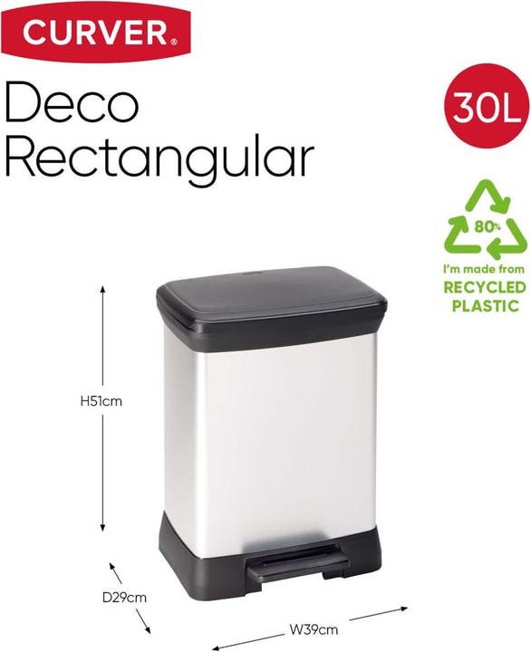 Image du produit Curver Poubelle à ordures (30 l)