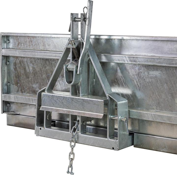 Produktbild Dema Heckcontainer Kippmulde 150cm Schürfschiene Kat 1 verzinkt (320 l)