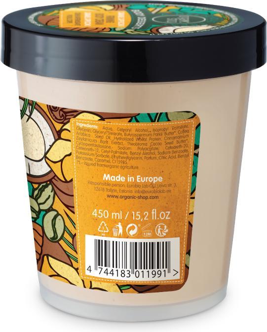 Actual product image Organic Shop Body Desserts Caramel Cappuccino Firming Body Cream Caramel Cream Cappuccino 4 - (Body cream, 450 ml)