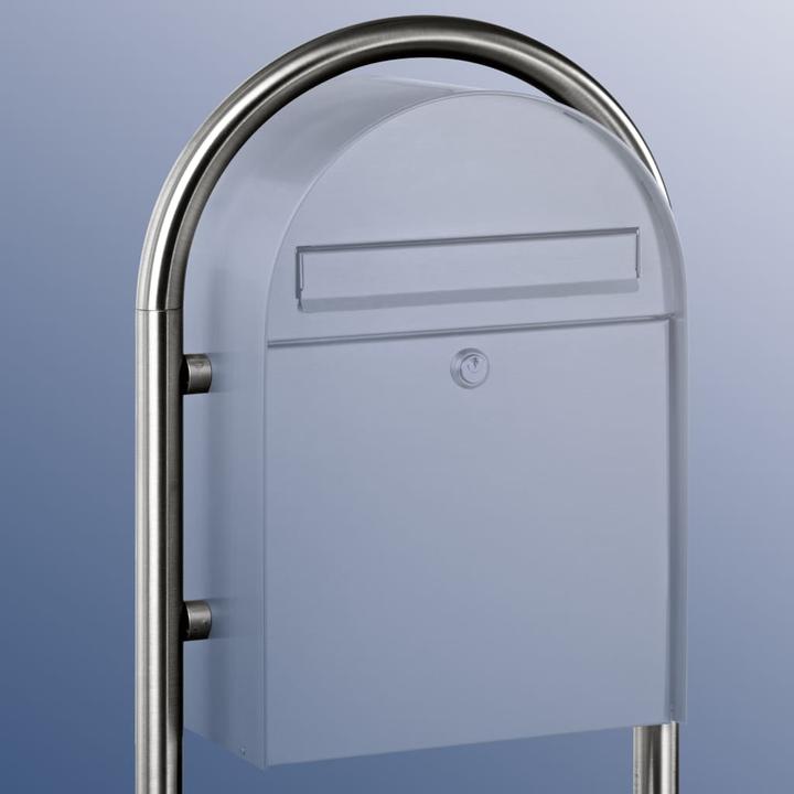Actual product image Burg Wächter Letter box stainless steel WxHxD 300/475/222 mm Nordic stainless steel with flap
