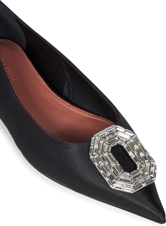 Actual product image Amina Muaddi Flat Shoes Black (39)