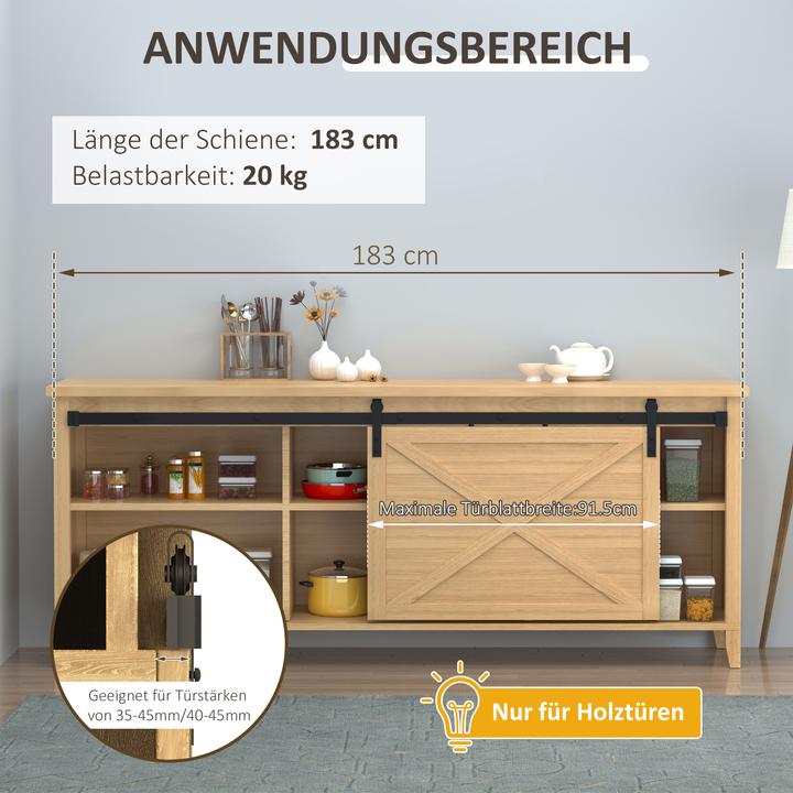 Produktbild Homcom Schiebetürsystem