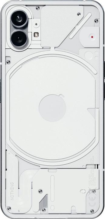 Actual product image Nothing Phone (1) (12GB) (256 GB, White, 6.55", Dual SIM, 50 Mpx, 5G)