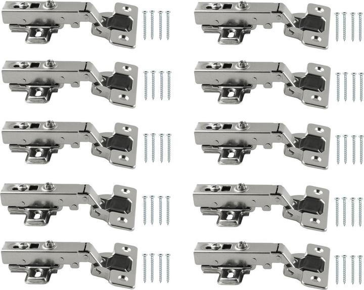 Vasalat Topfband für Eckanschlag mit Softclose und Grundplatte Inhalt: 10 Stk (10 Stk.)