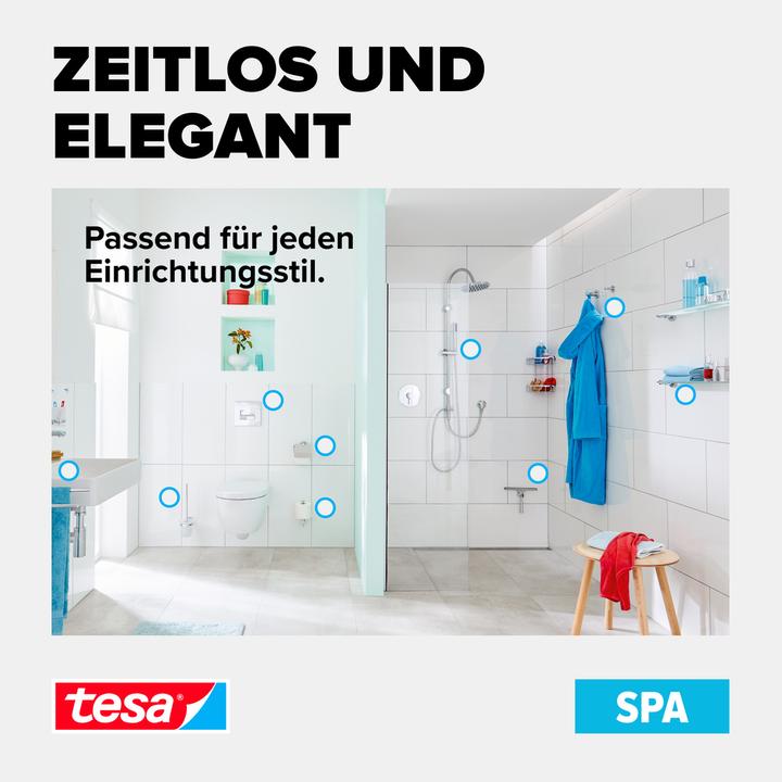 Produktbild tesa SPAA Wand-Brausehalter inkl. Klebelösung ohne Bohren