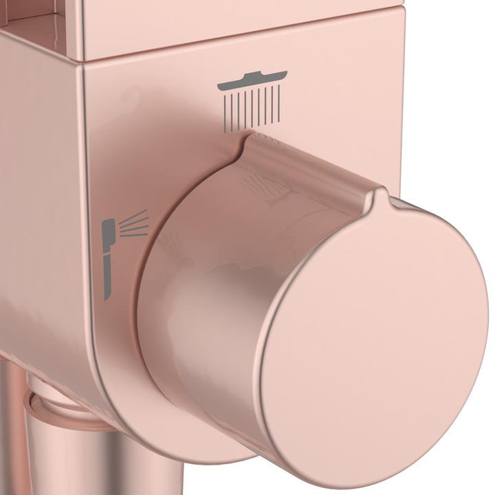 Produktbild Ideal Standard Duschsystem Alu+ ohne Armatur, 2 Ablagen, 2F-Handbrause, 2F-Kopfbrause