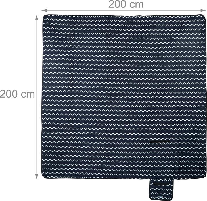 Actual product image Relaxdays Picnic blanket
