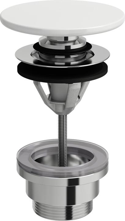 Laufen Drain Valve, Push-Open, Sapphire Ceramic Cover, H898192