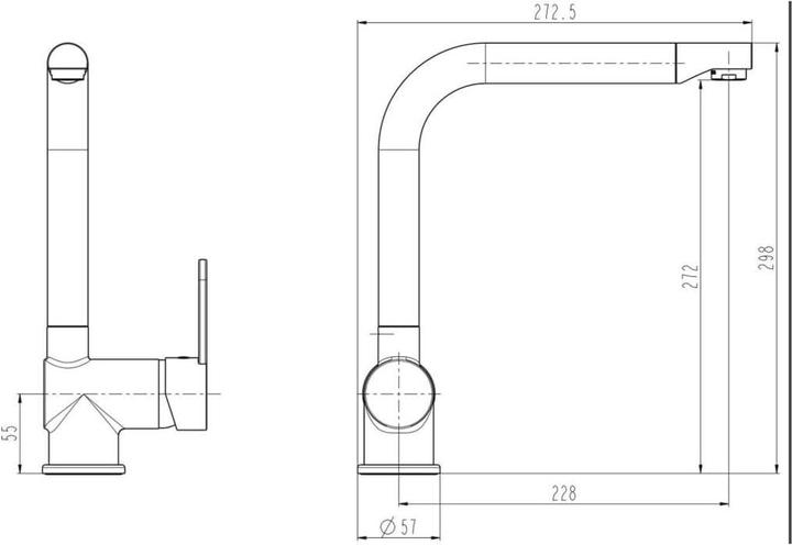 Actual product image Schütte RIO Spültischarmatur