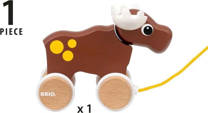 Actual product image Brio Pull-along moose