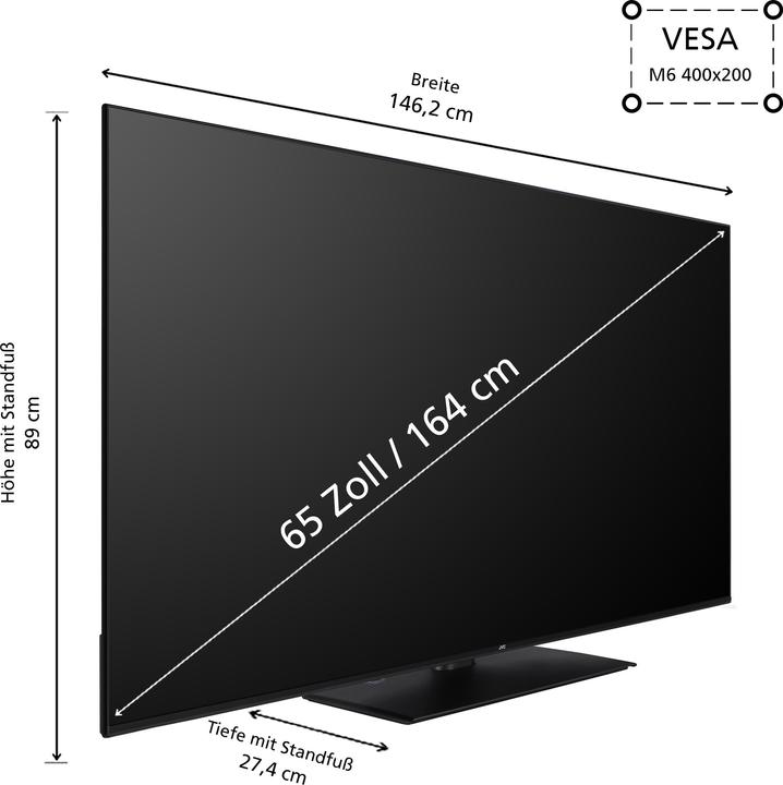 Actual product image JVC LT-65VUQ3455 LED-TV UHD QLED TIVO (65", QLED, 4K, 2024)