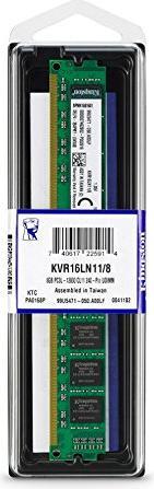 Produktbild Kingston ValueRAM (1 x 8GB, 1600 MHz, DDR3L-RAM, DIMM)