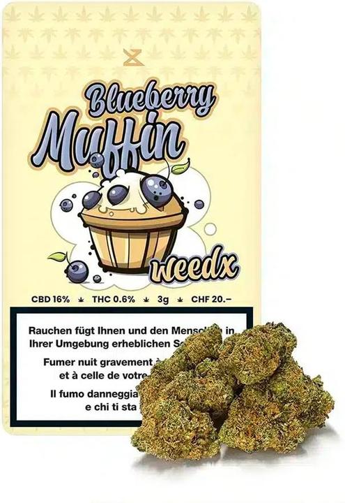 weedx Blueberry Muffin 3g (3 g, Indoor)