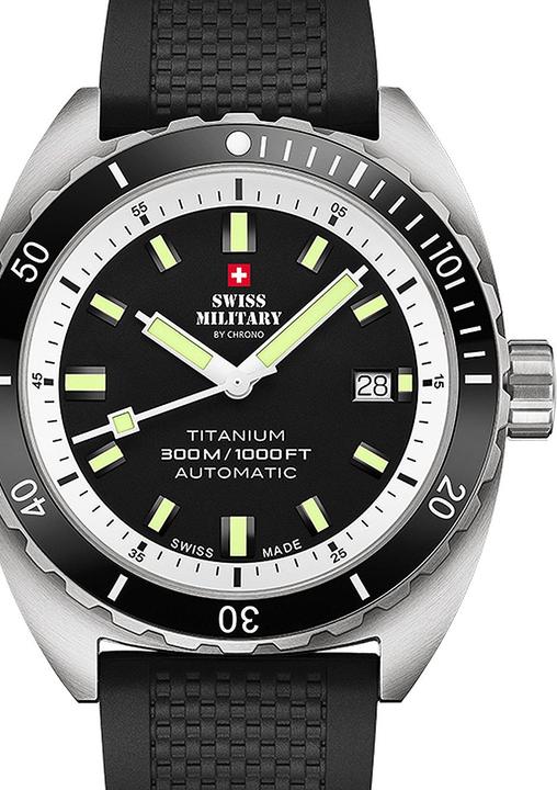 Swiss Military SMA34100.07 Diver Titanium Automatik 42mm 30ATM (Taucheruhr, 42 mm)