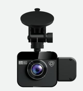 Actual product image Prestigio RoadRunner 380, 2.0" (320x240) IPS Ekranas, Dual camera: front - FHD 1920x1080@30fps, HD 1280x720@ (Night vision, Built-in display, Built-in microphone, Full HD)