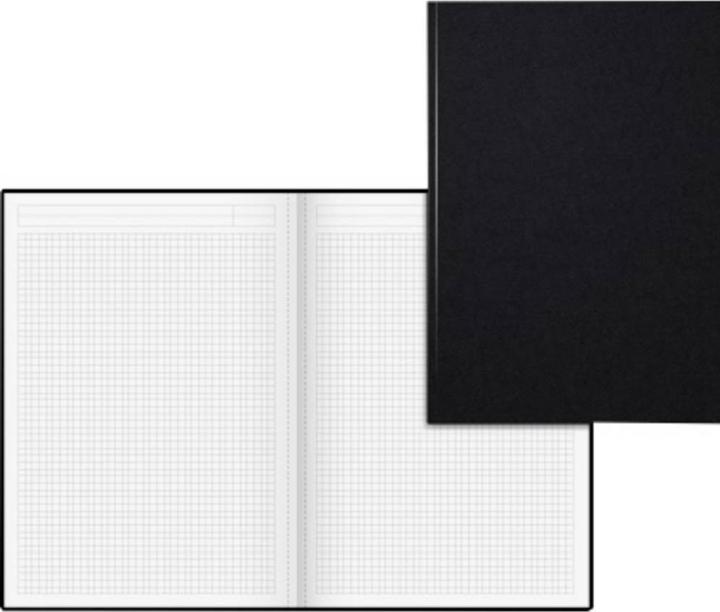Actual product image König & Ebhardt Notebook A4 squared black 96sheet perforated pages (A4, Checked, Hardcover)