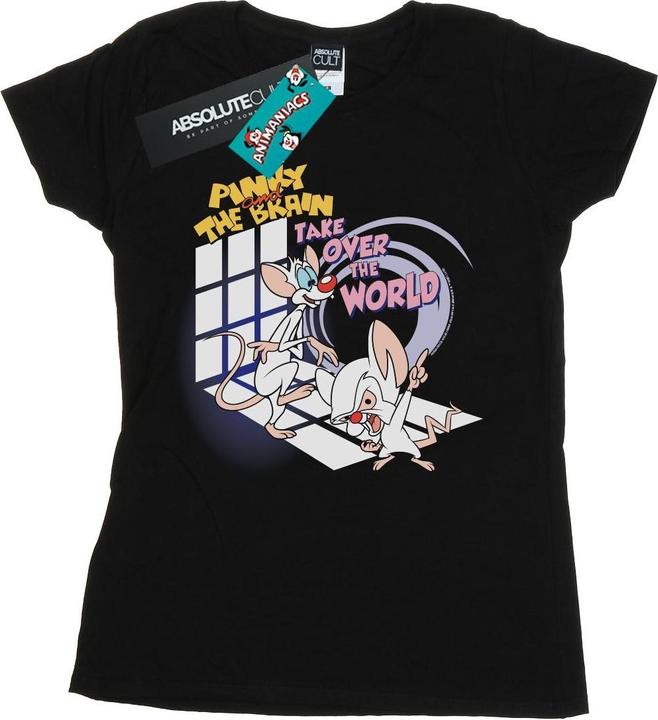 Immagine prodotto Universal Textiles Pinky And The Brain Take Over The World Maglietta Donna (S)