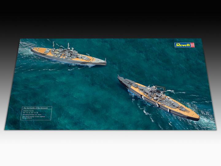 Actual product image Revell First Diorama Set - Bismarck Battle