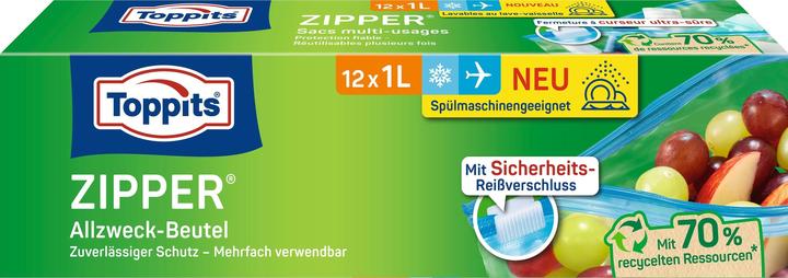 Produktbild Toppits Zipper 12 x 1L (12 x)