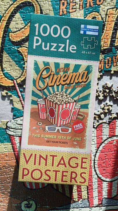 Produktbild Tactic Puzzle 1000 Vintage: Retro-Kino (1000 Teile)